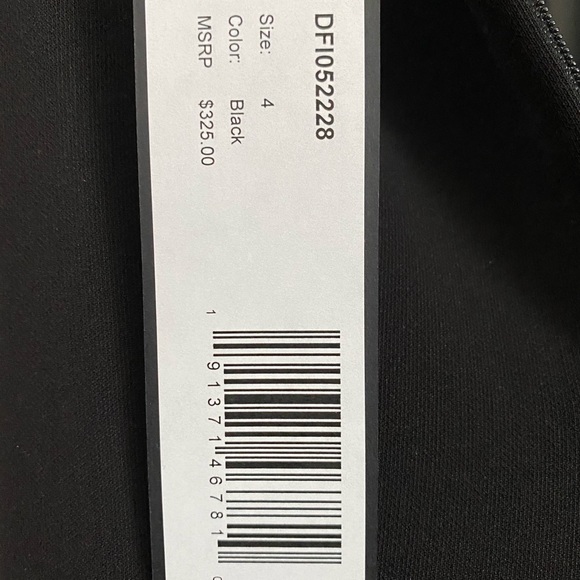 NWT Halston Heritage Mock-Neck Draped Front Dress - Picture 3 of 9